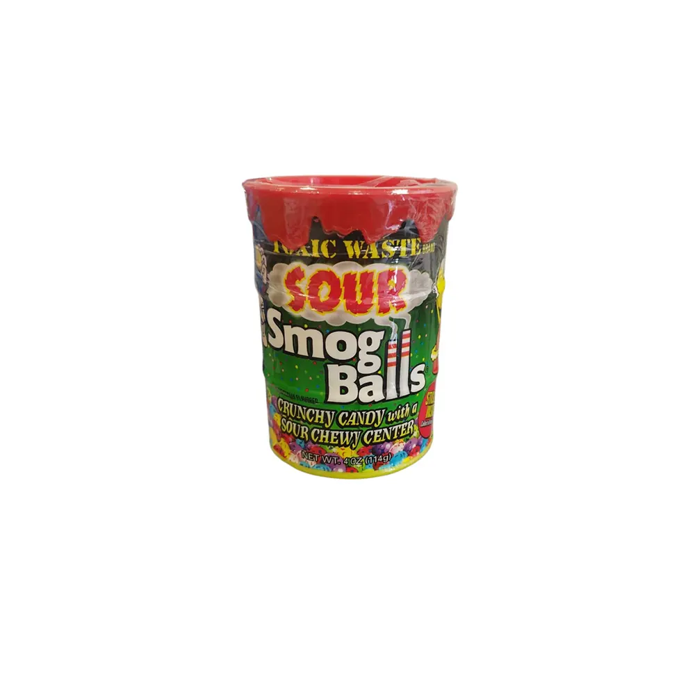TOXIC WASTE SOUR SMOG BALLS BANK 4OZ
