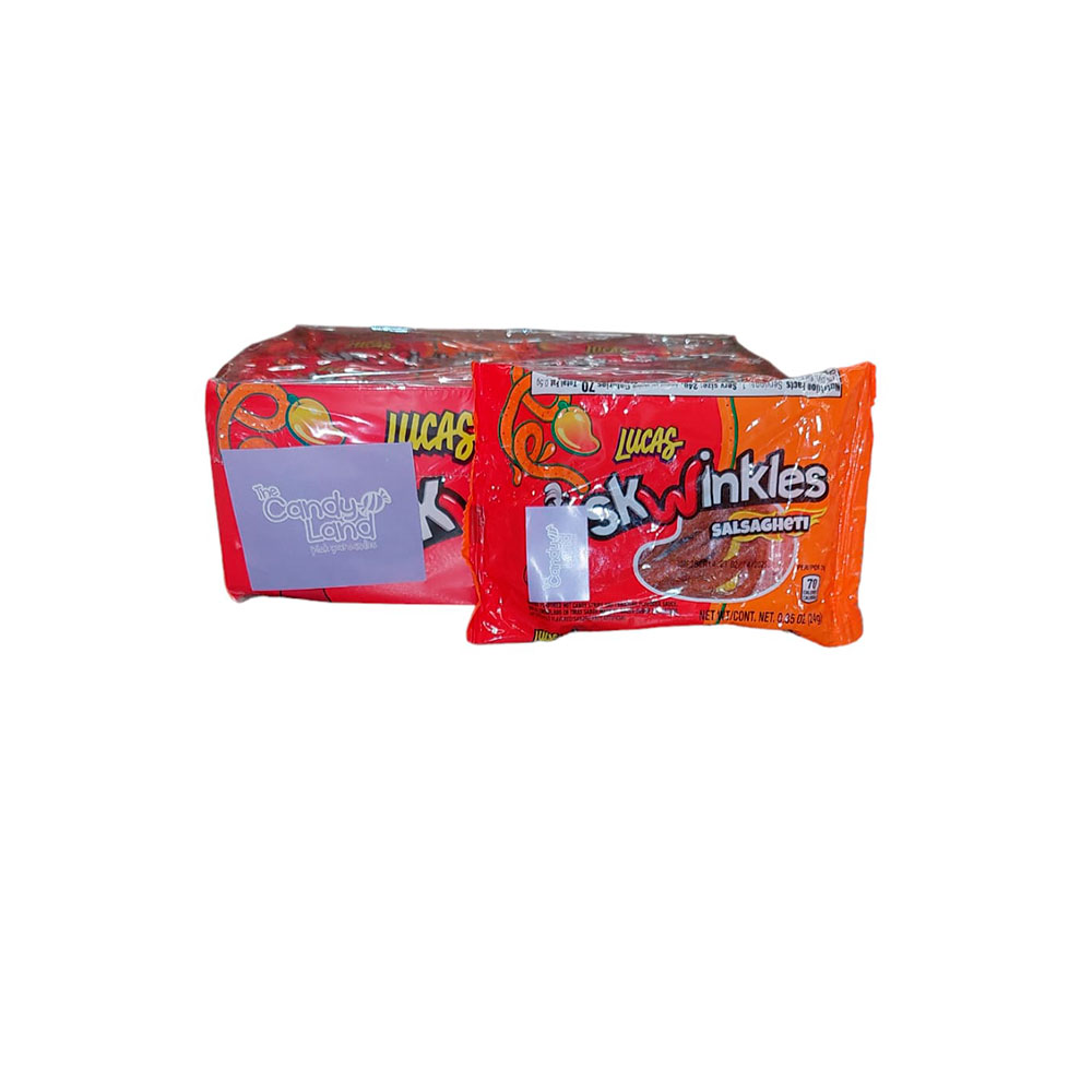 LUCAS SKWINKLES GUSANOS SALSAGHETI PICANTE MANGO 0.85 OZ