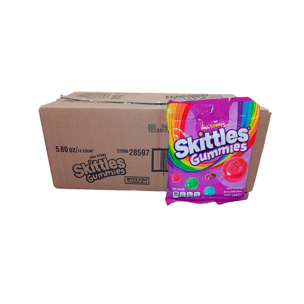 SKITTLES GUMMIES WILD BERRY BAG 5.80 OZ