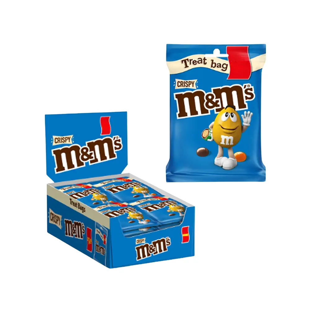 M&M CRISPY MILK CHOCOLATE BAG 16X77G