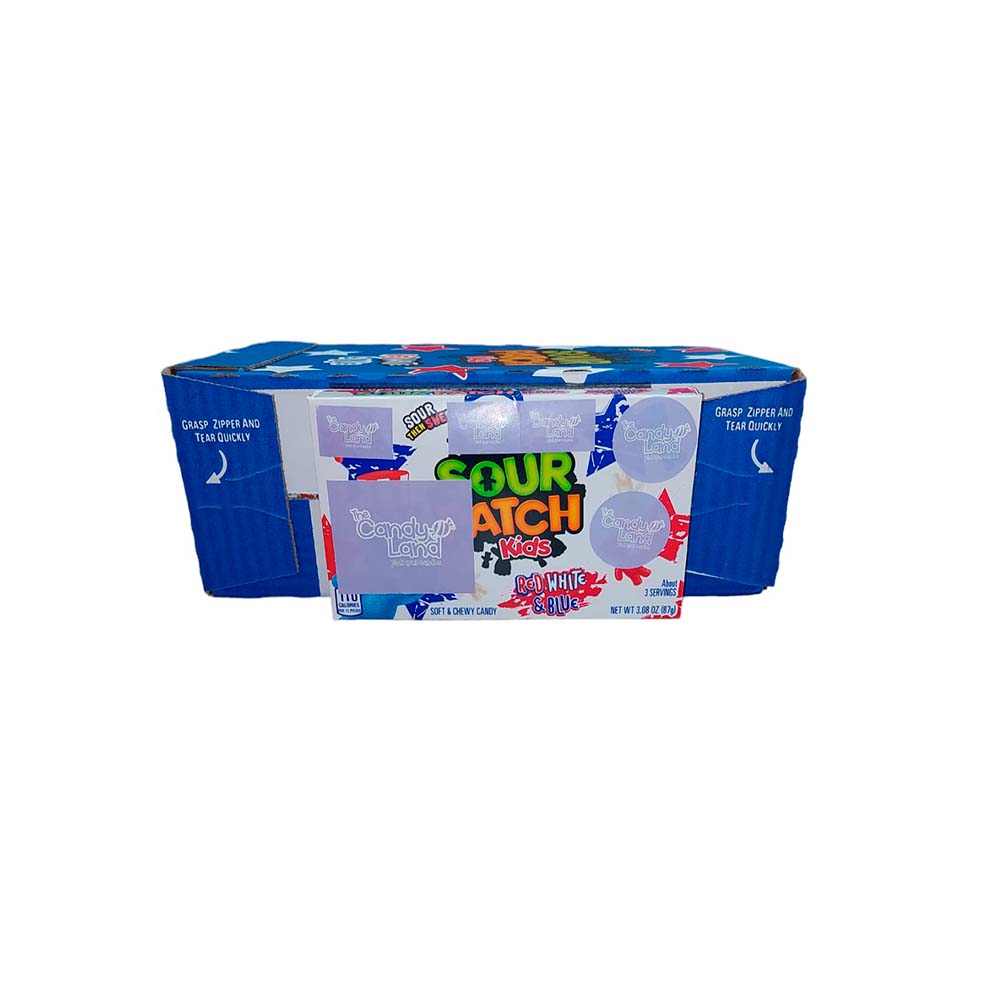 SOUR PATCH KIDS RED WHITE & BLUE BOX 3.08OZ