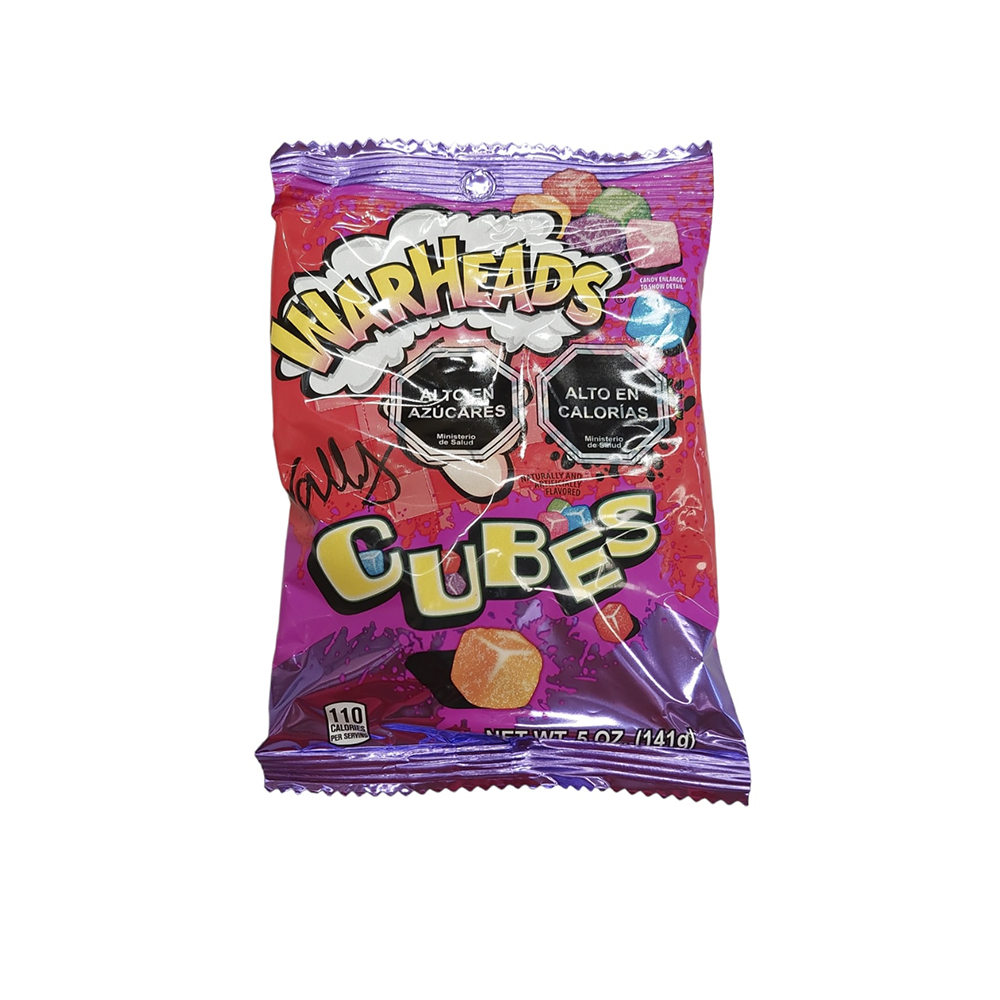 WARHEADS PEG BAG CHEWY CUBES 5OZ - Imagen 3