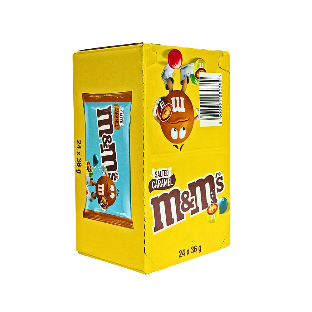 M&M SALTED CARAMEL CHOCOLATE TREAT BAG 24X36G