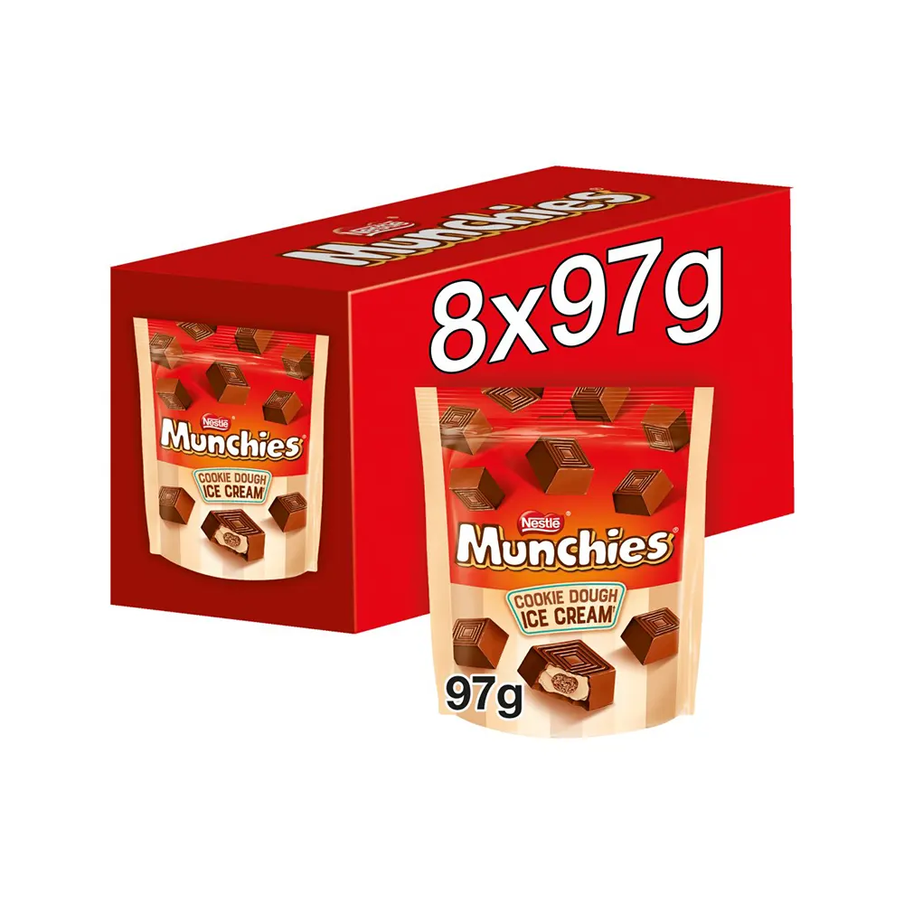 NESTLE MUNCHIES COOKIE DOUGH ICE CREAM POUCH 97G