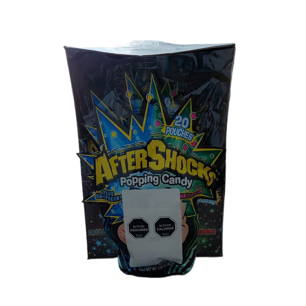 AFTERSCHOCKS POPPING CANDY WATERMELON BLUE RASPBRRY 1.6OZ