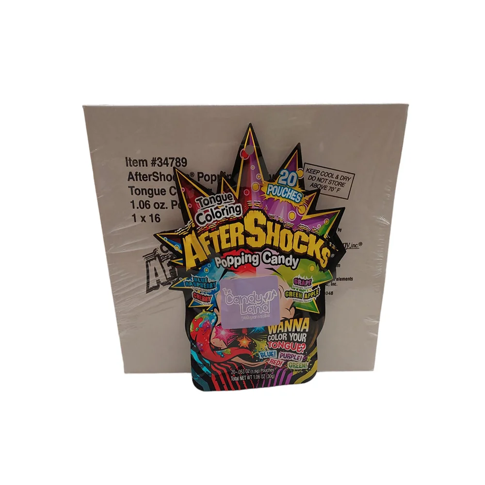 AFTERSHOCKS POPPING CANDY TONGUE COLORING 1.06OZ