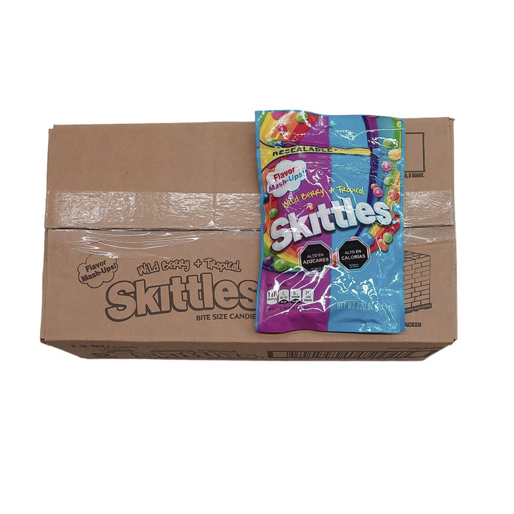 SKITTLES WILD BERRY + TROPICAL BAG 7.20 OZ
