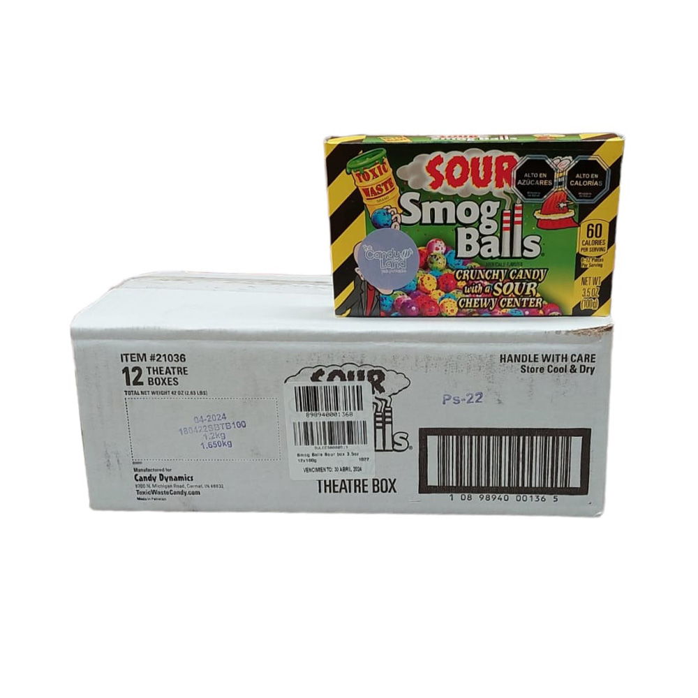 SMOG BALLS SOUR VIDEO BOX 3.5OZ
