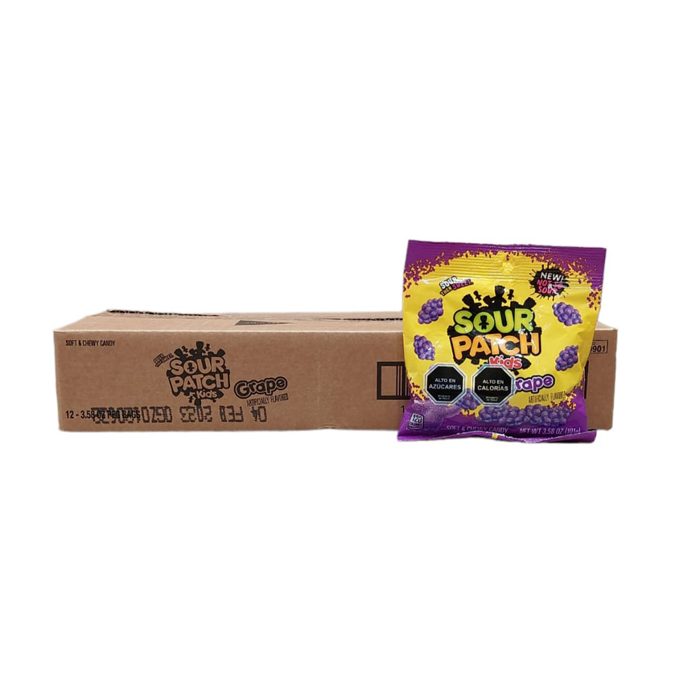 SOUR PATCH GRAPE BAG 3.58OZ