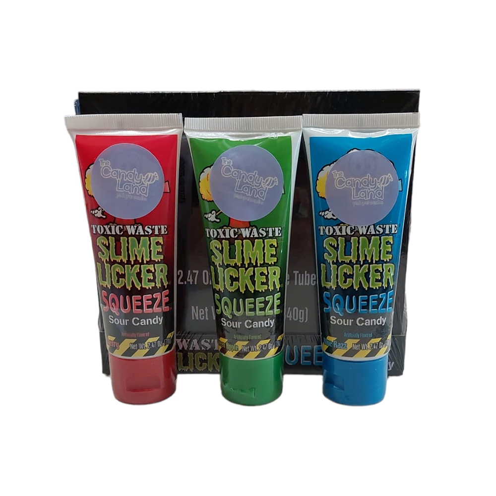 TOXIC WASTE SLIME LICKER SQUEEZE SOUR CANDY 2.47OZ