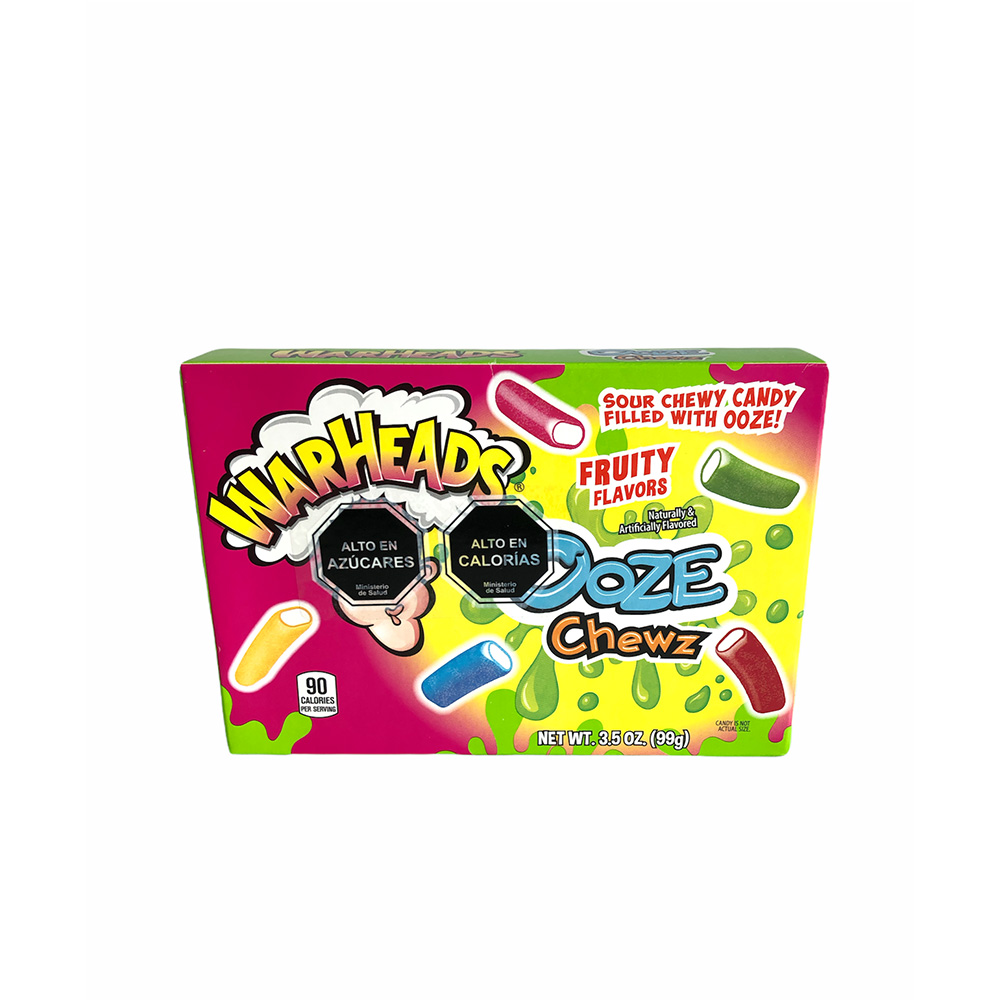 WARHEADS OOZE CHEWZ VIDEO BOX 3.5OZ